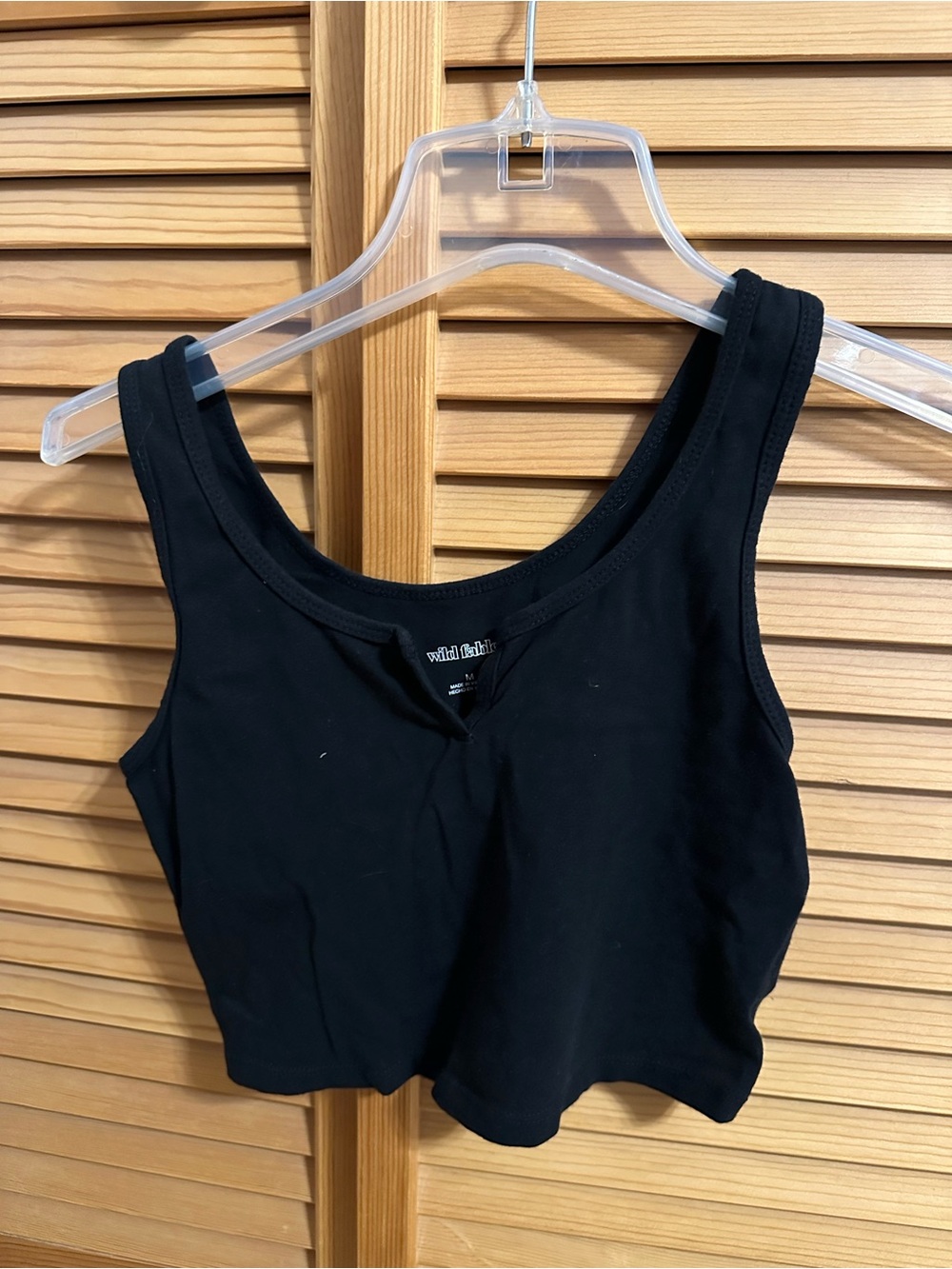wild fable Black Cropped Tank Top